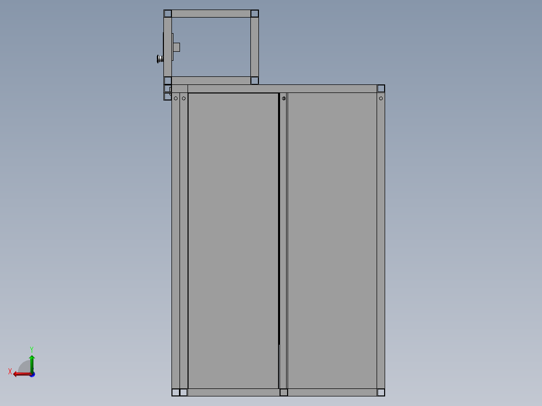 悬挂式老化运行柜后视图