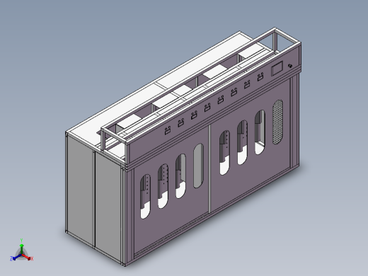 悬挂式老化运行柜正等轴测缩略图