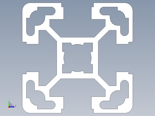 型材-BR 40X40L KJN993120.STEP左视缩略图