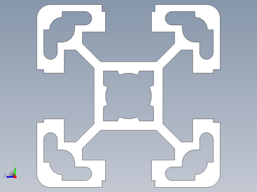 型材-BR 40X40L KJN993120.STEP右视缩略图