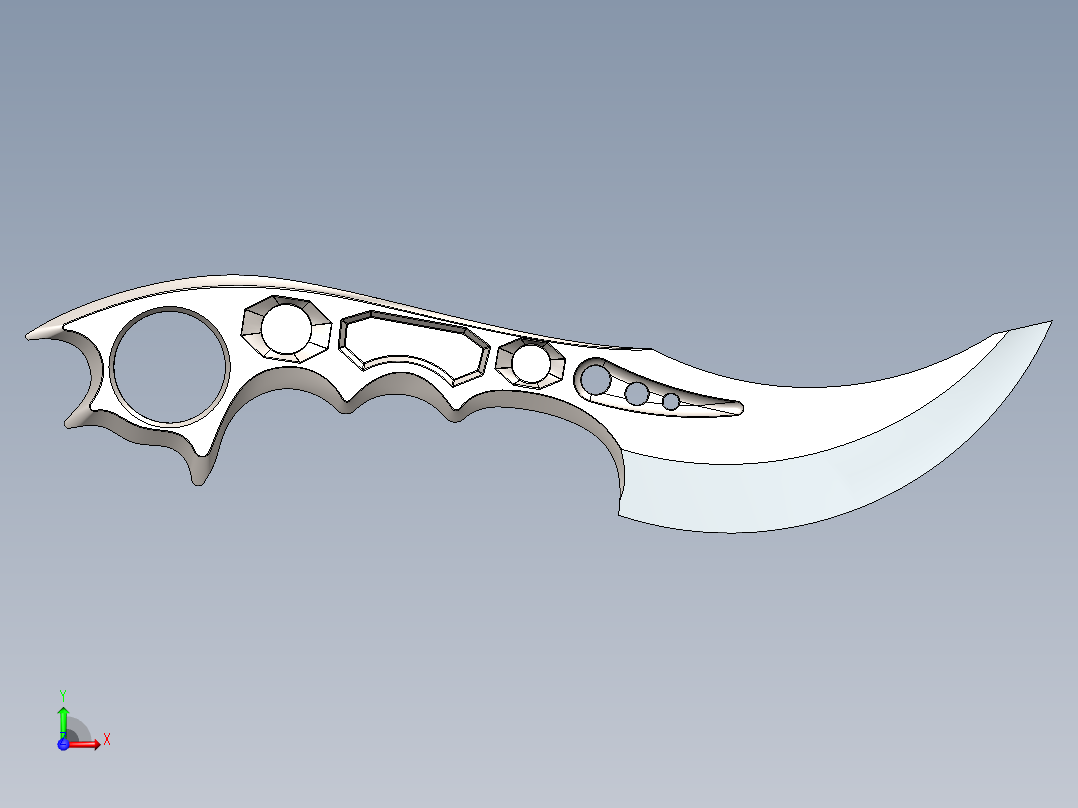 UC3102刀具模型前视图