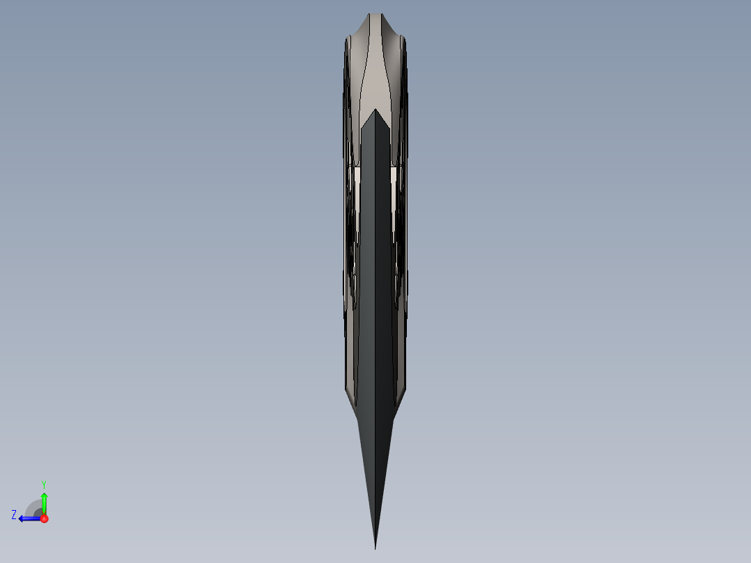 UC3102刀具模型右视图