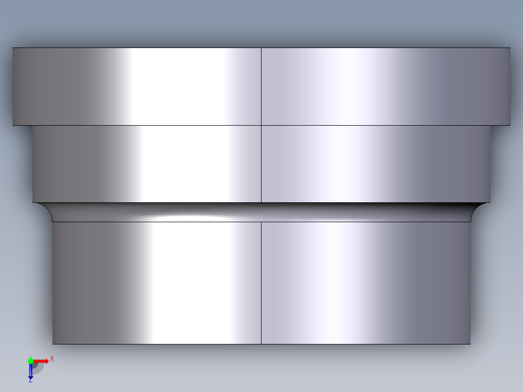 15QBIV 溶剂焊接联合端，公制系列俯视图