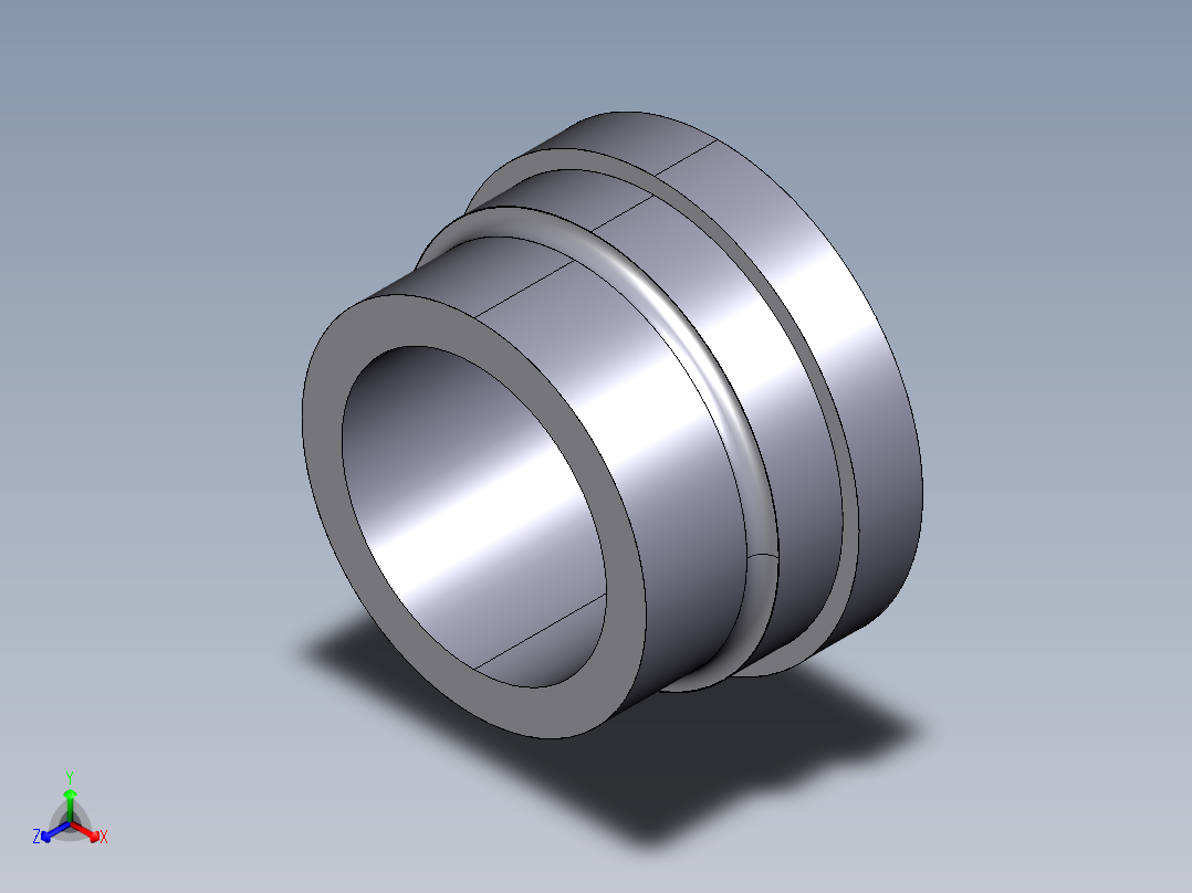 15QBIV 溶剂焊接联合端，公制系列正等轴测图