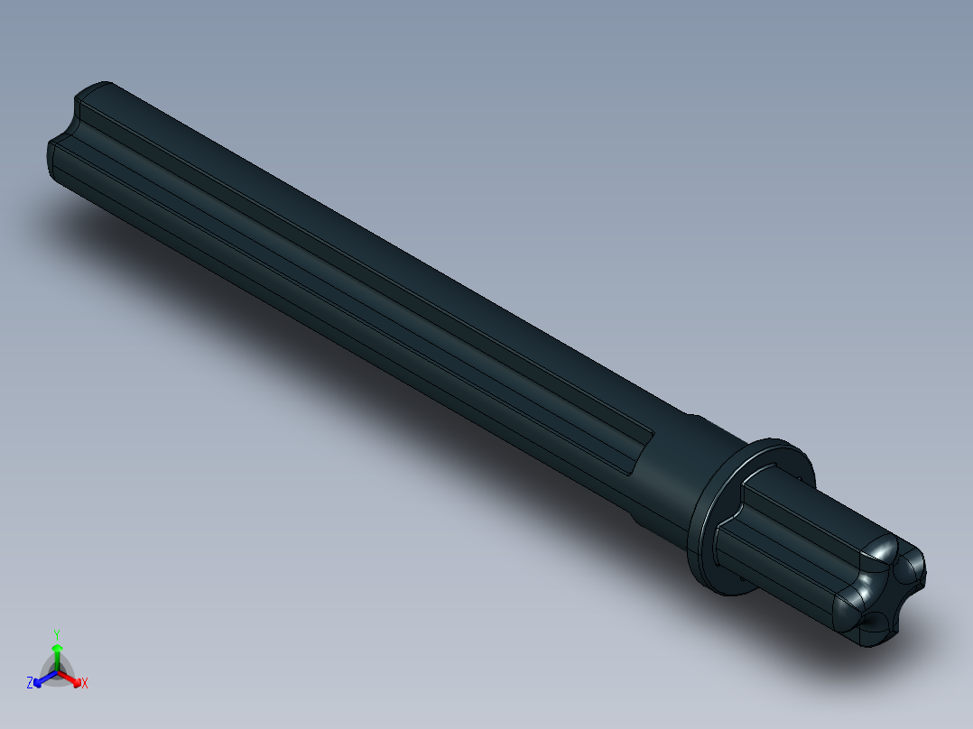 乐高机械组车桥-32209 Black Technic Axle 5.5 with Stop.STEP