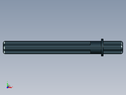 乐高机械组车桥-32209 Black Technic Axle 5.5 with Stop.STEP前视缩略图