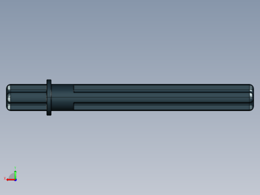 乐高机械组车桥-32209 Black Technic Axle 5.5 with Stop.STEP后视缩略图