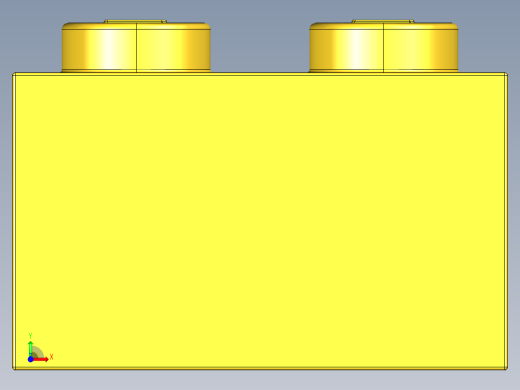 乐高套装 4421基本积木-300324 Bright Yellow Brick 2 x 2.STEP前视缩略图