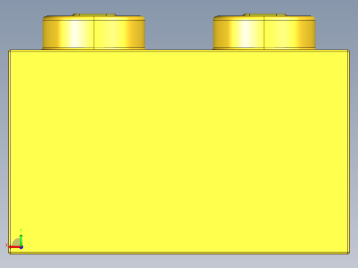 乐高套装 4421基本积木-300324 Bright Yellow Brick 2 x 2.STEP后视缩略图