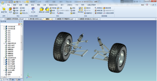 农用电动汽车底盘设计含SW三维+CAD+说明书缩略图