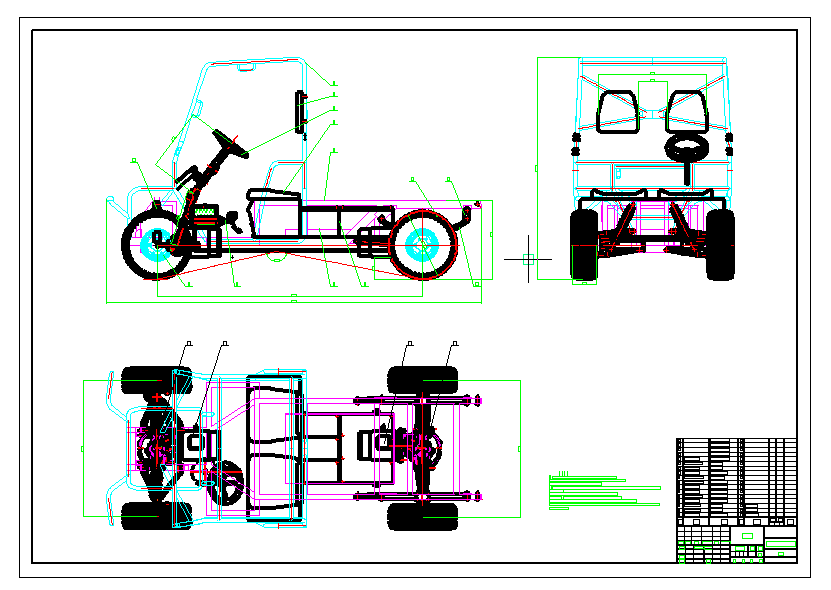 农用电动汽车底盘设计含SW三维+CAD+说明书