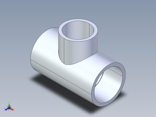 聚氯乙烯配件02-Sch80_ReducingTee_SxSxS_801-251_2in x 1.5in