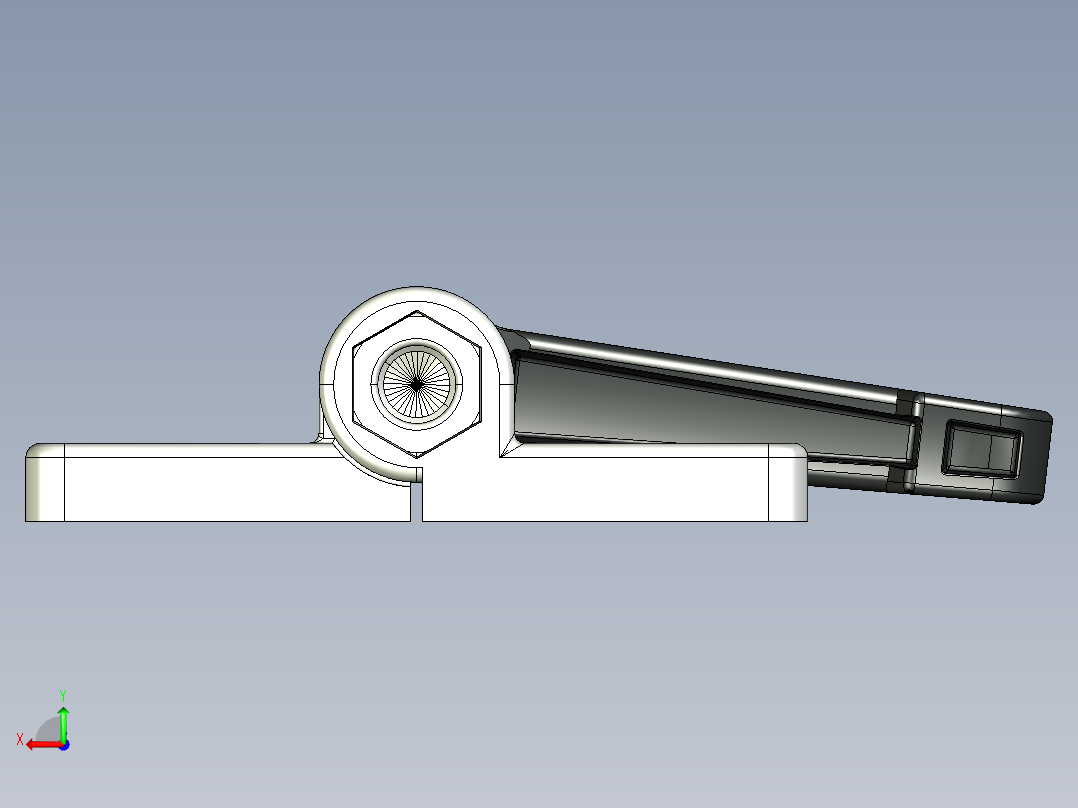 型材-KJN 40X40 DIE-CAST HINGE WITH OBLONG HOLES AND LOCKING LEVER 095300F后视图
