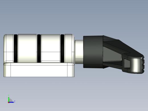 型材-KJN 40X40 DIE-CAST HINGE WITH OBLONG HOLES AND LOCKING LEVER 095300F左视缩略图