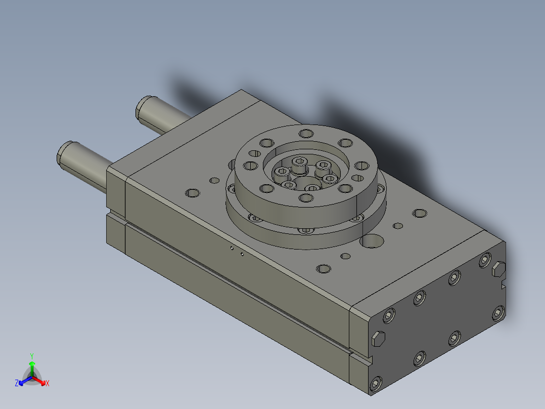 旋转气爪PRC50S正等轴测图