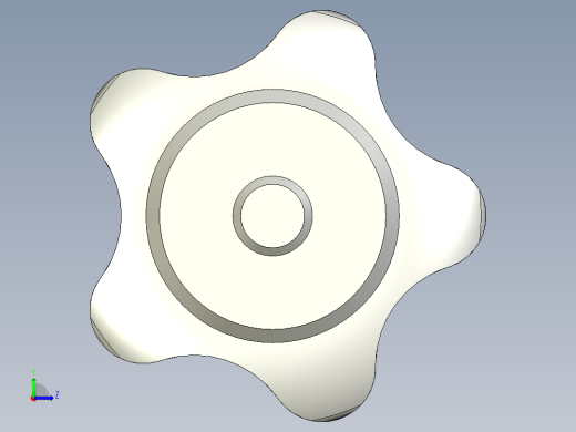 星型把手VC.192S-p-INOX-3D多系列多零件图纸模型左视缩略图