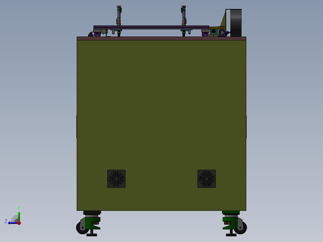 摆（Tray）盘上料设备右视图
