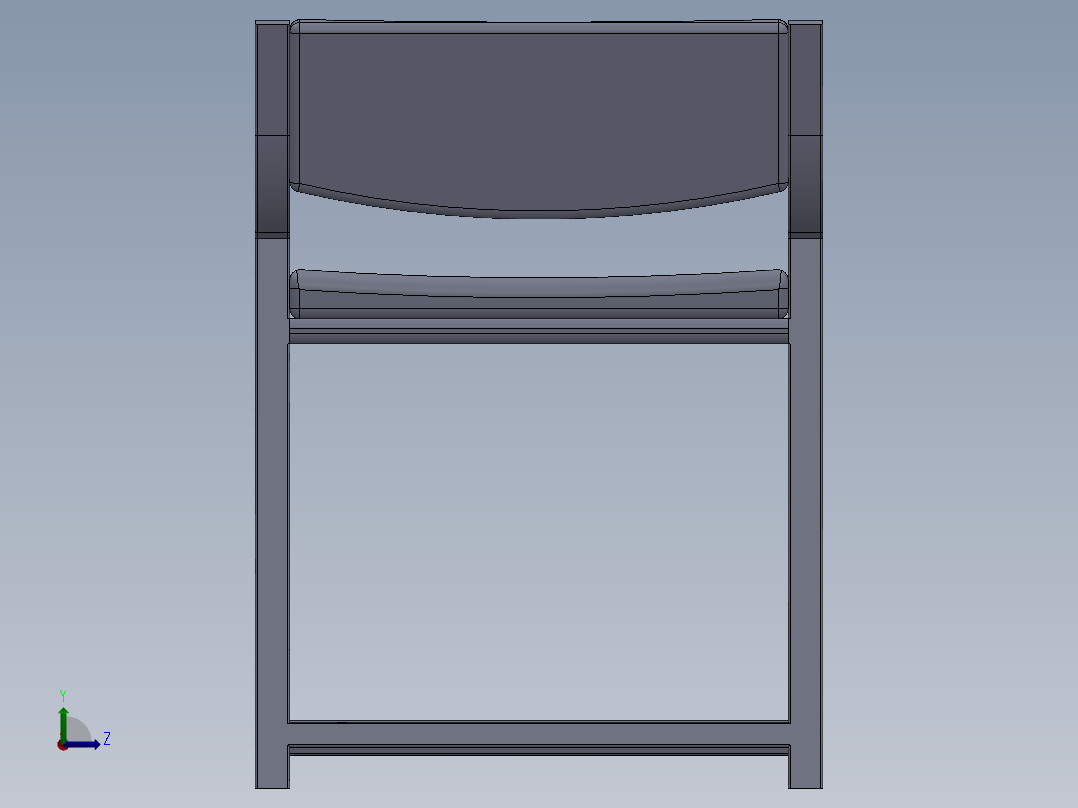 小椅子3D模型左视图