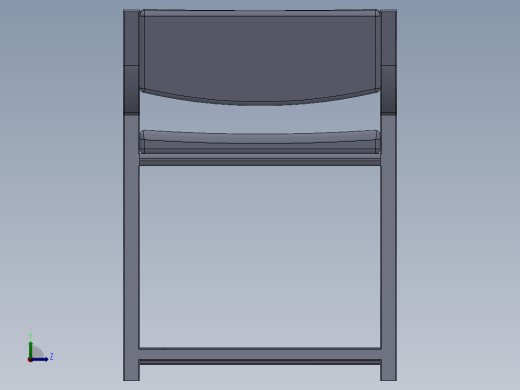 小椅子3D模型左视缩略图