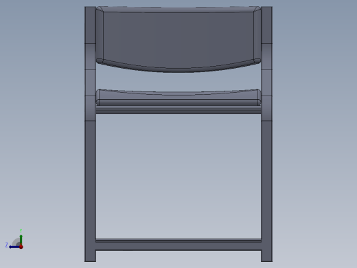 小椅子3D模型右视缩略图
