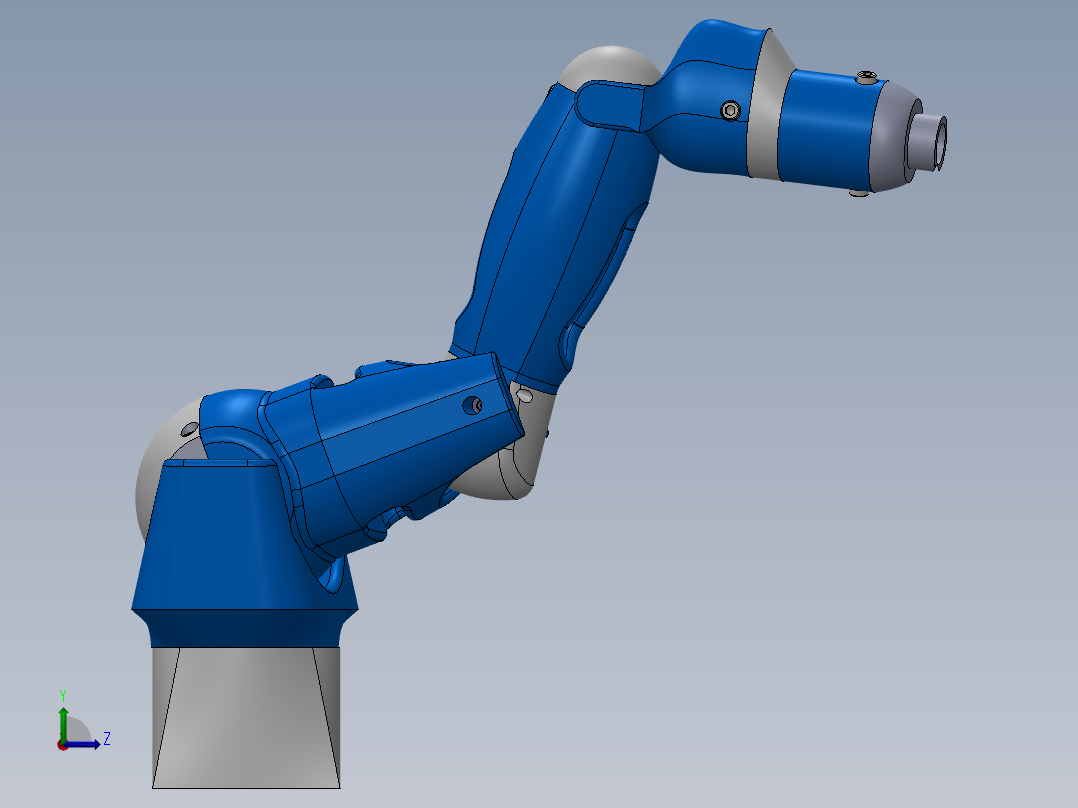 6轴机械臂左视图