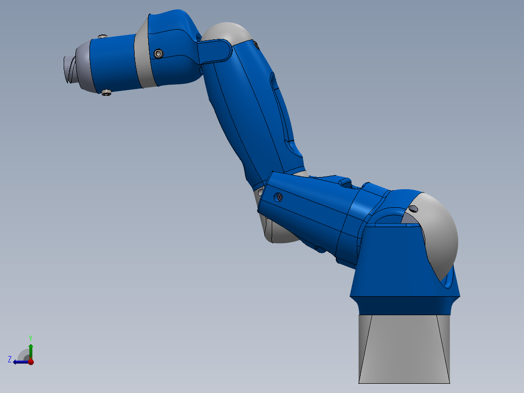 6轴机械臂右视图