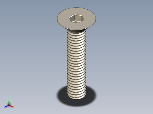 Screw_ISO_10642_M6x30_A2.STEP正等轴测缩略图