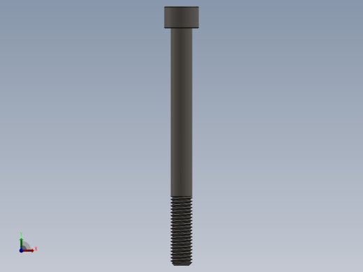 Screw_DIN_912_M10x110_A2.SLDPRT公制内六角螺钉前视缩略图
