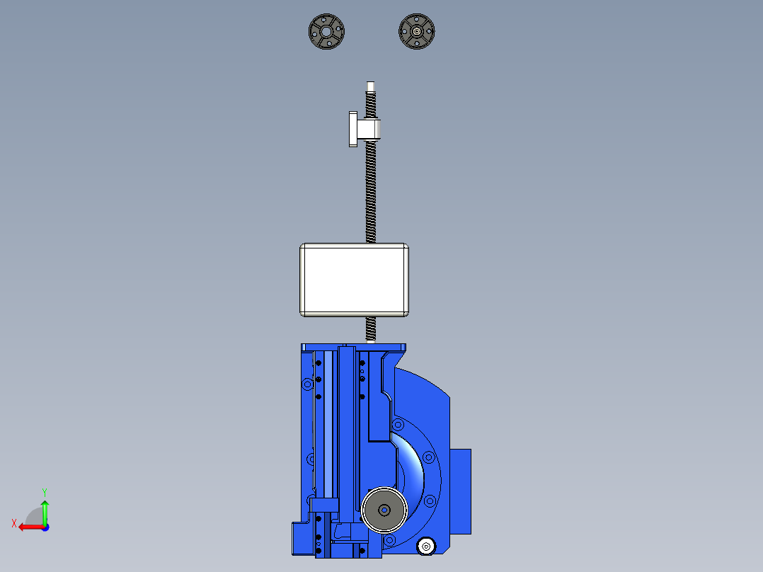 B3004064-双臂垂直转盘后视图