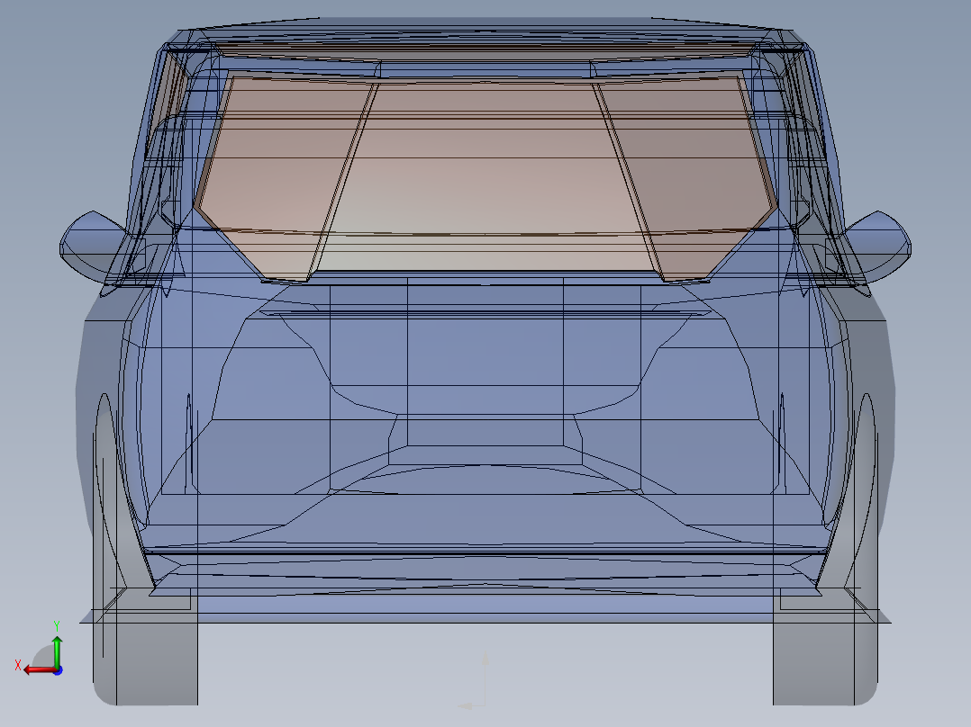 A3003600-4x4 轻型厢式车后视图
