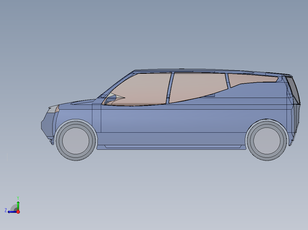 A3003600-4x4 轻型厢式车右视图
