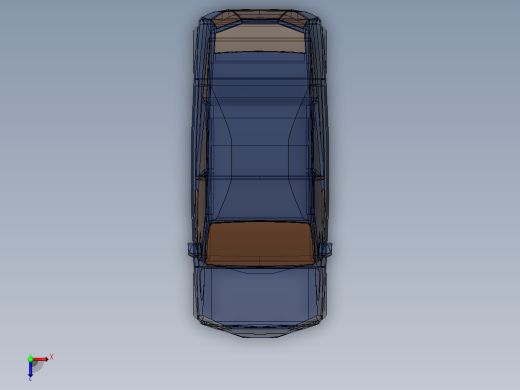 A3003600-4x4 轻型厢式车俯视缩略图