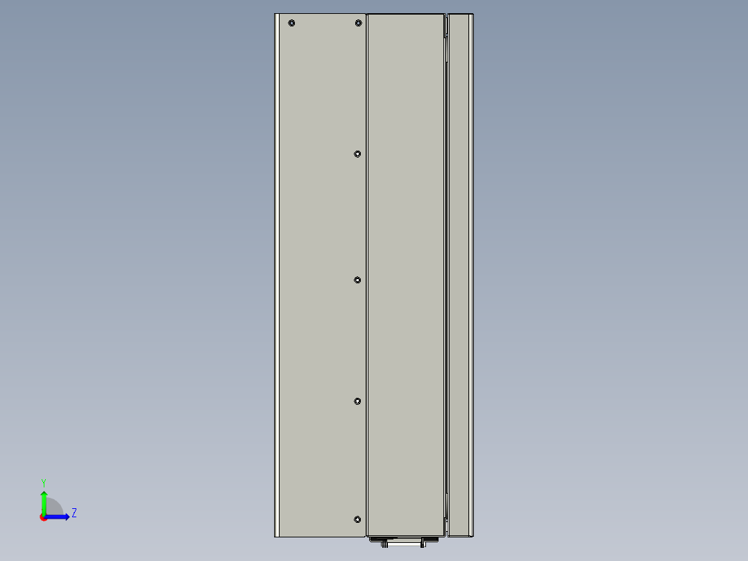 户用双向逆变器左视图