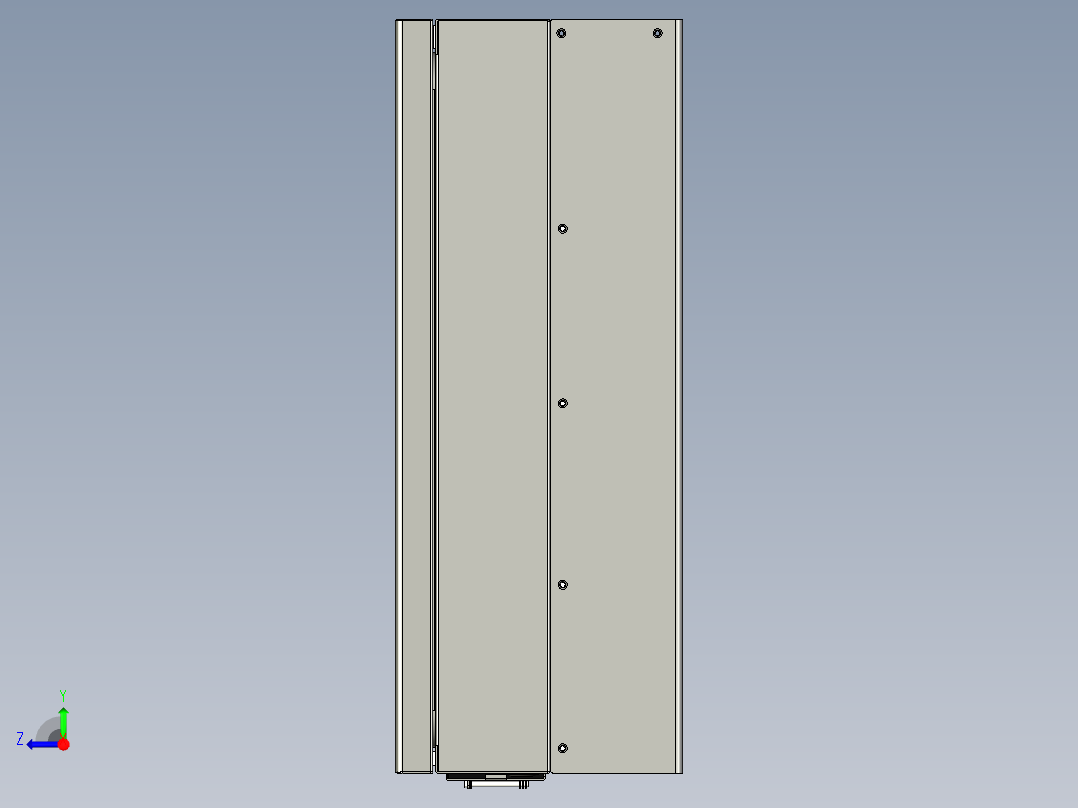 户用双向逆变器右视图