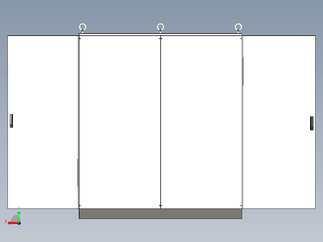 双柜组装630Aplc软启动控制柜后视图