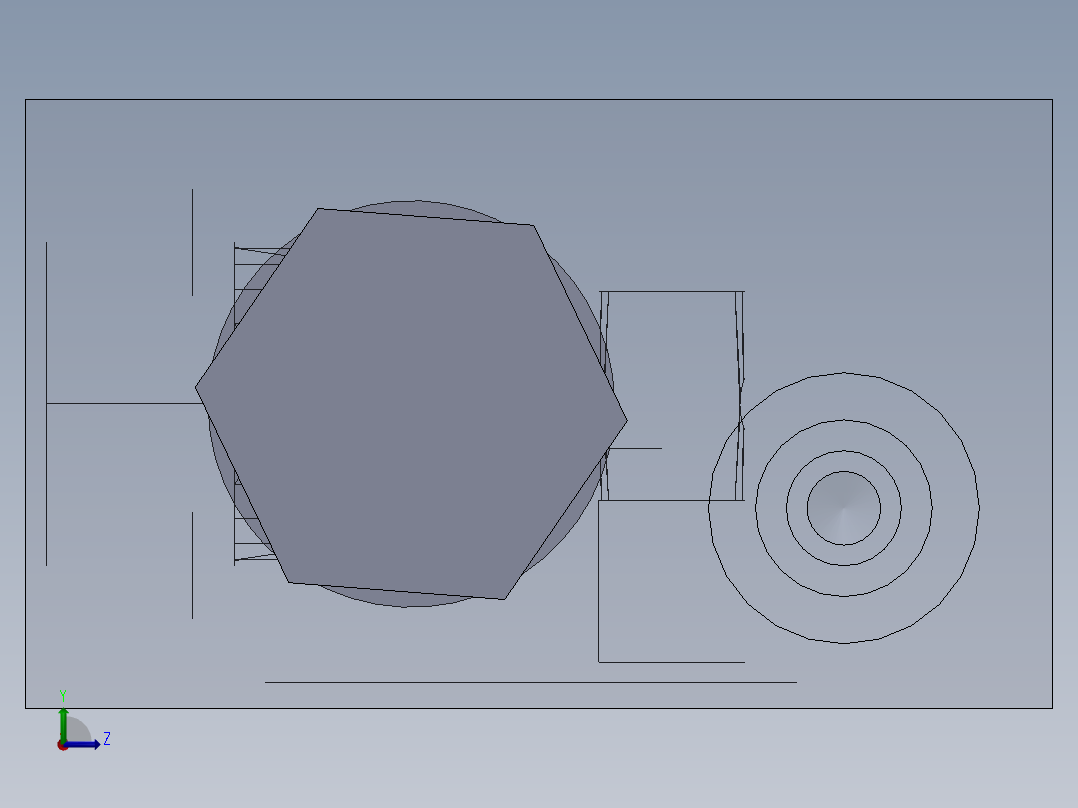 定制液压块左视图