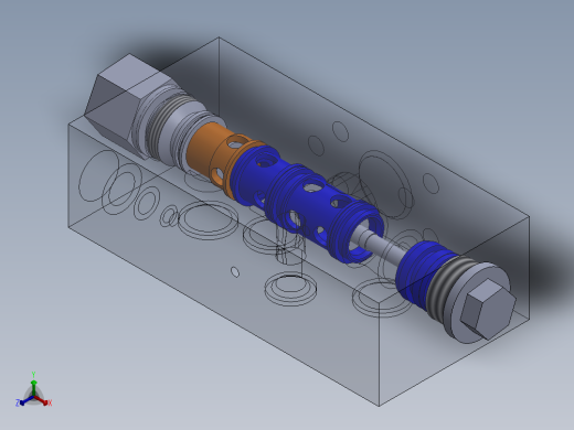 定制液压块正等轴测缩略图