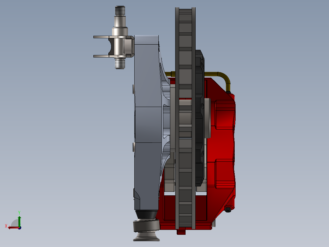 刹车系统后视图