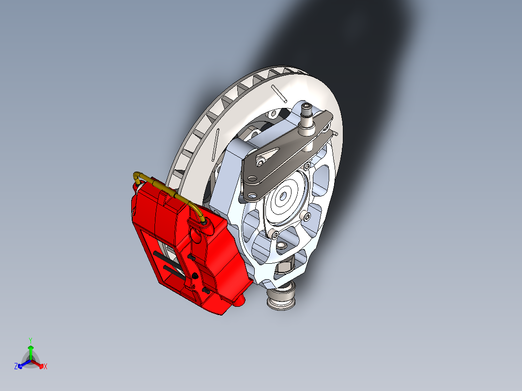 刹车系统正等轴测图