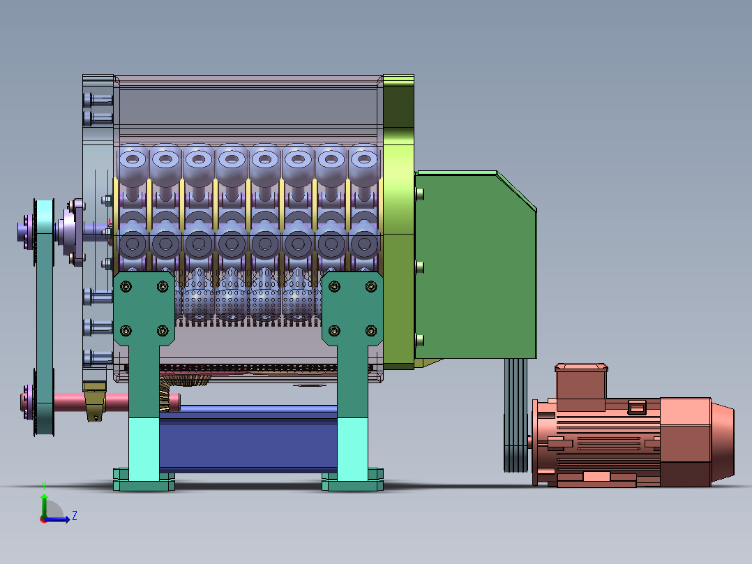 锤式磨粉机  sw22前视图