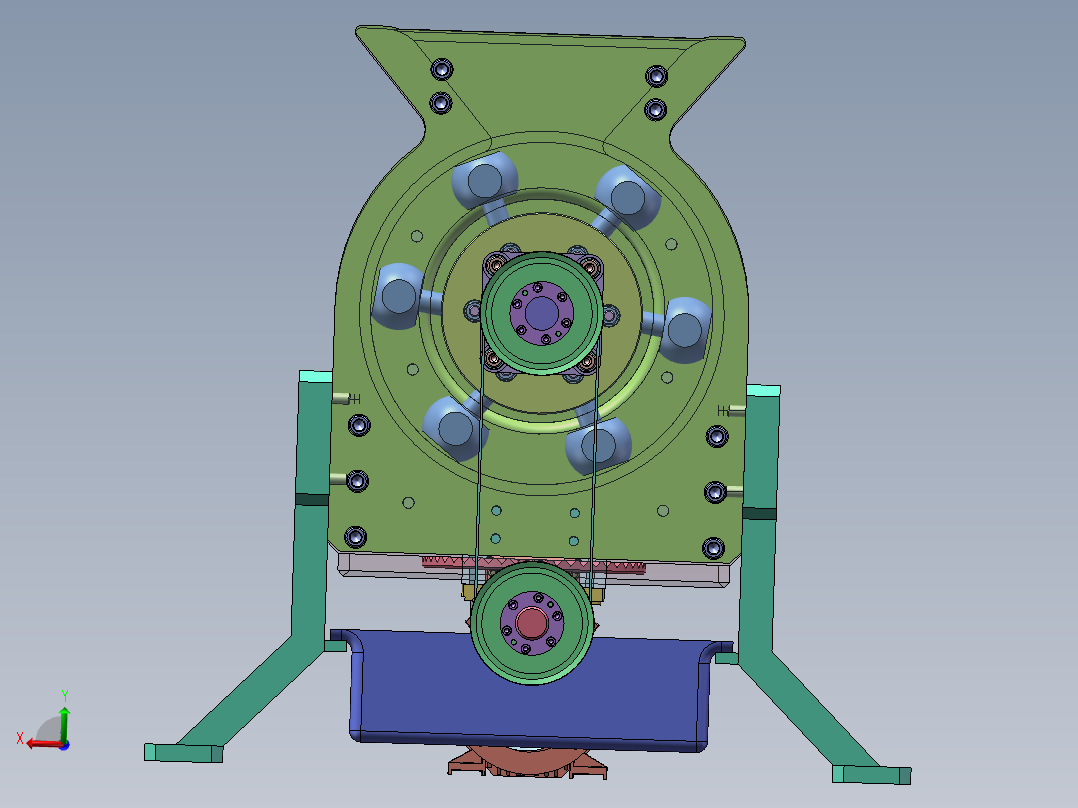 锤式磨粉机  sw22左视图