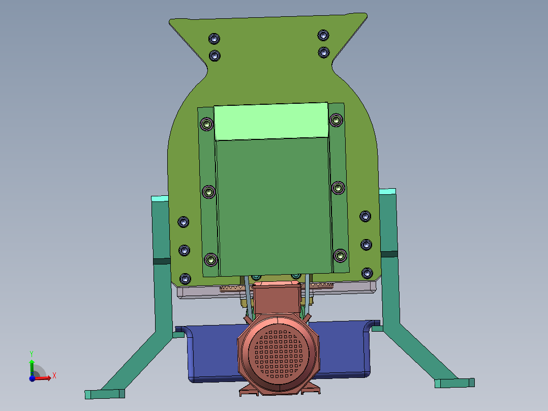 锤式磨粉机  sw22右视图