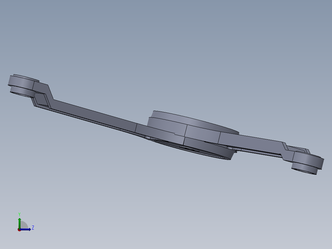 充气门阻尼器左视图