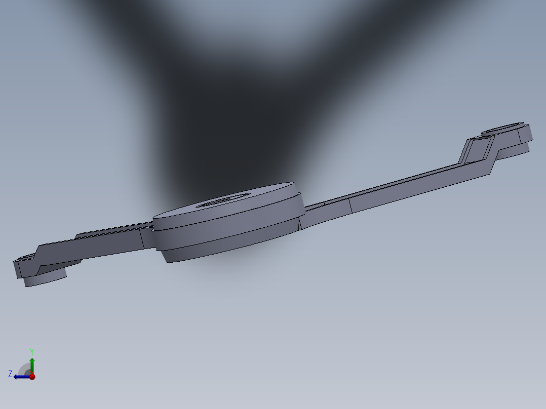 充气门阻尼器右视图