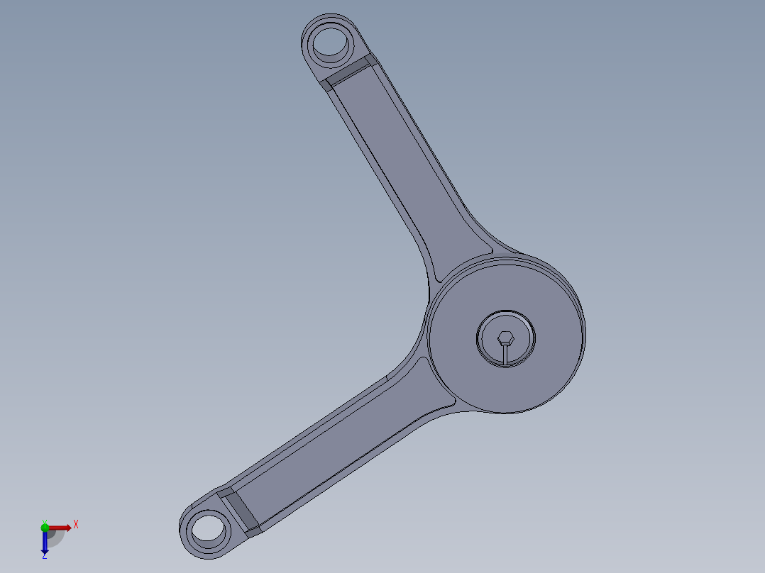 充气门阻尼器俯视图