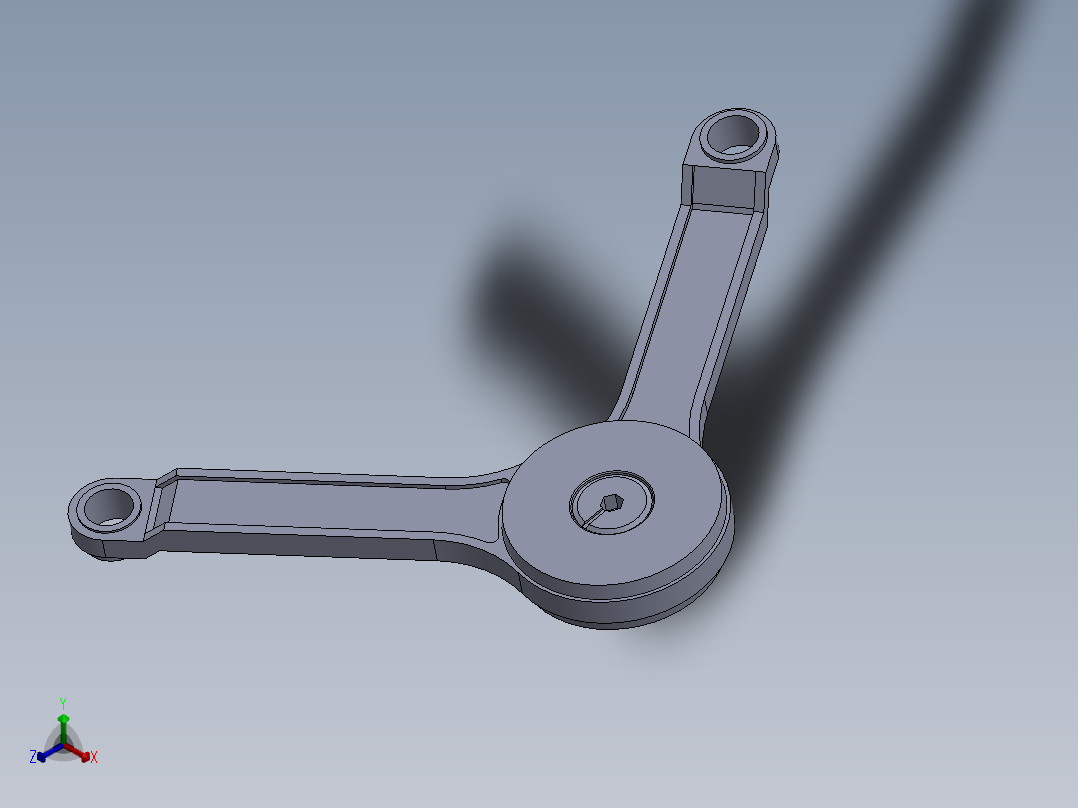 充气门阻尼器正等轴测图