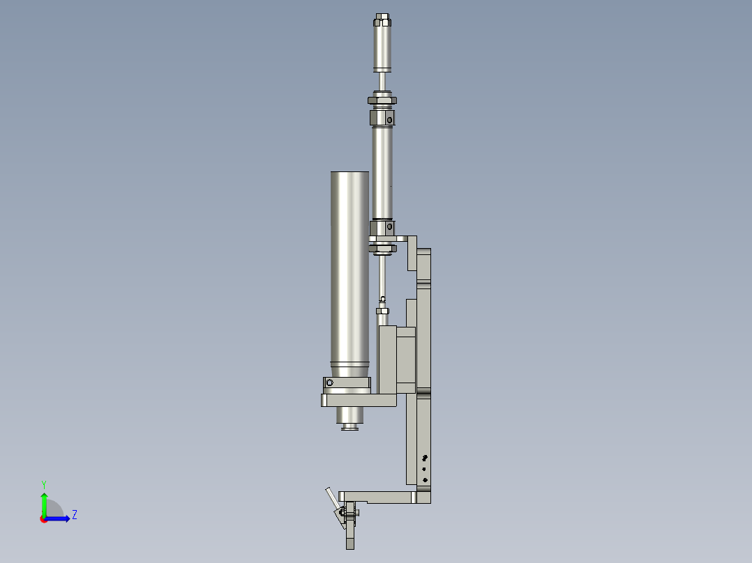 吹气式挂件左视图