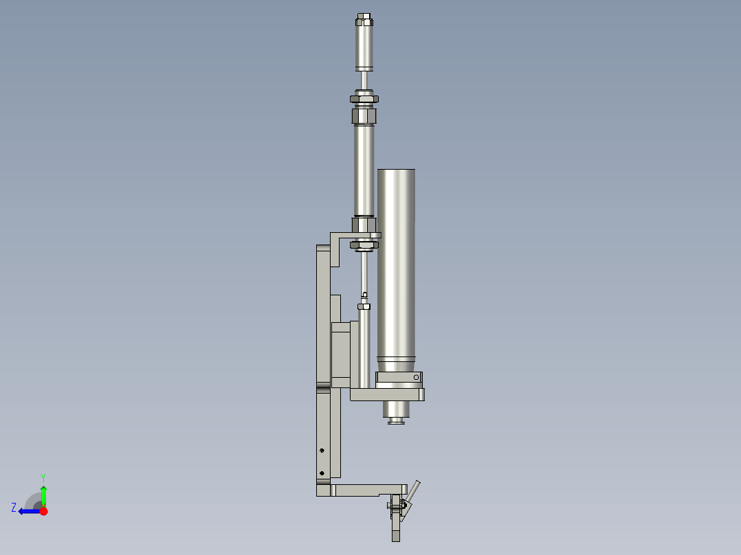 吹气式挂件右视图