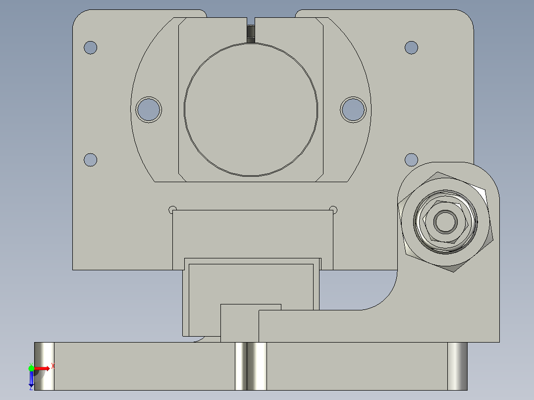 吹气式挂件俯视图