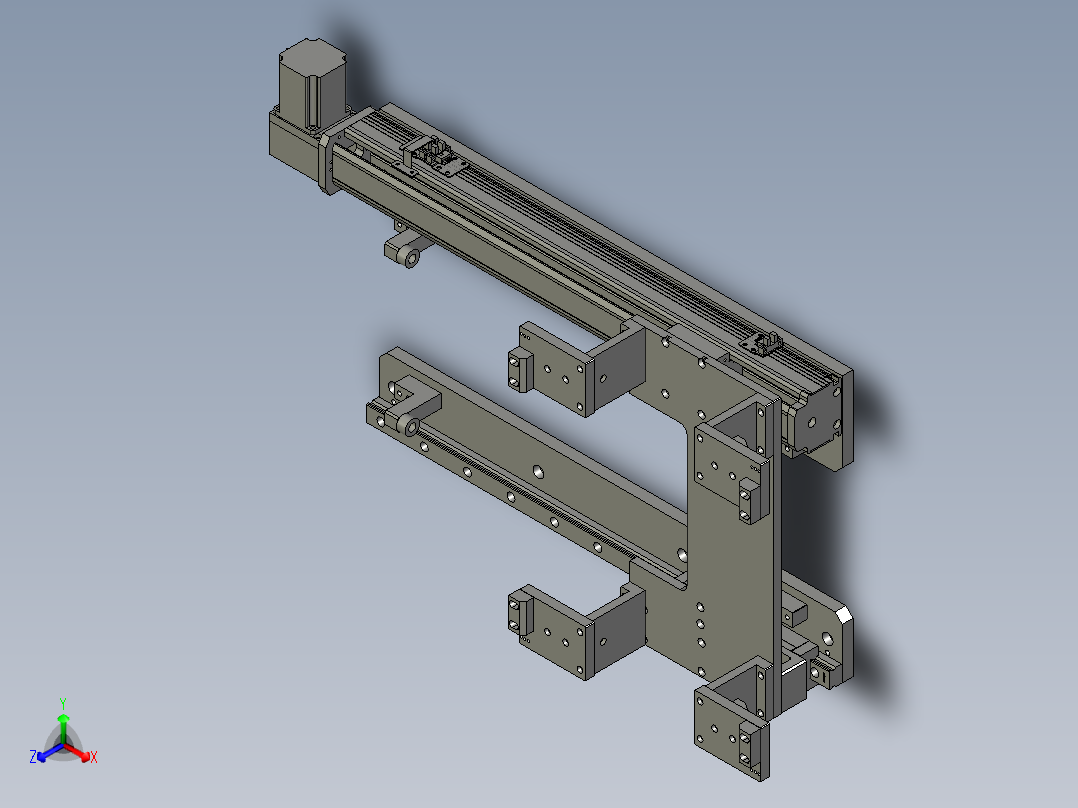 PCM板进料组合_0210A正等轴测图